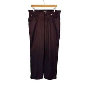 Men’s Krush Size 36 Red Duo-Chrome Dress Pants Vintage